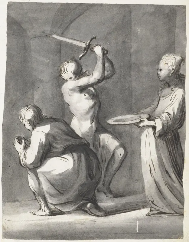 Onthoofding van Johannes de Doper Wall Art by Moses ter Borch - High-Resolution Digital Print