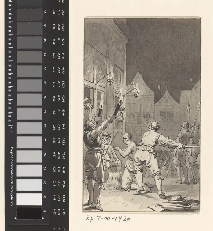 Onthoofding van Nicolas Gosson te Atrecht, 1578 Wall Art by Jacobus Buys - High-Resolution Digital Print