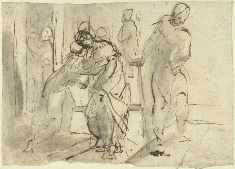 Ontmoeting van Maria en Elisabeth Wall Art by Federico Barocci - High-Resolution Digital Print