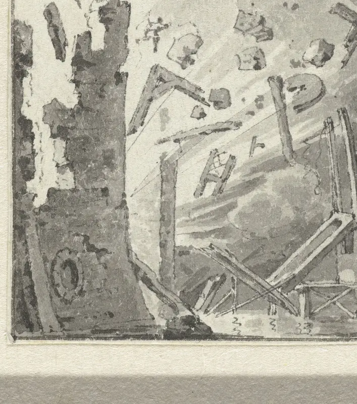 Ontploffing van Slot Loevestein, 1570 Wall Art by anonymous - High-Resolution Digital Print