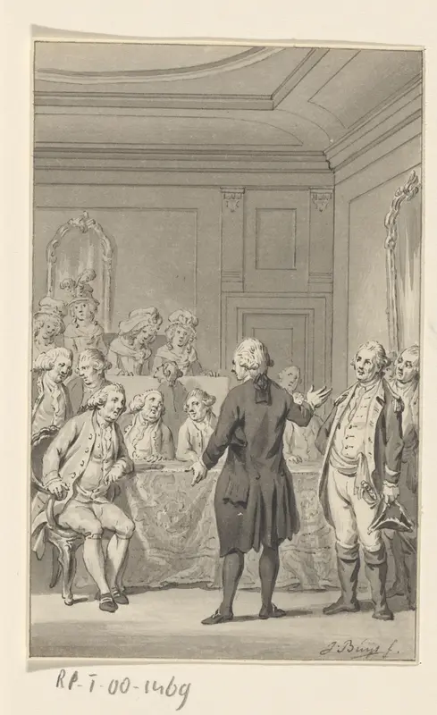 Ontvangst van de eerste Nederlandse gezant in de Amerikaanse senaat, 1783 Wall Art by Unknown - High-Resolution Digital Print