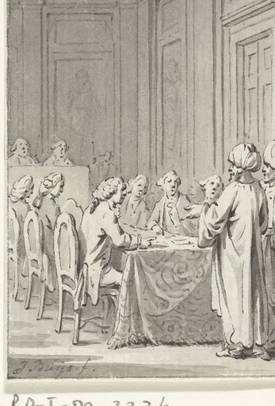 Ontvangst van de Marokkaanse ambassadeur in de Staten Generaal, 26 september 1759 Wall Art by Unknown - High-Resolution Digital Print