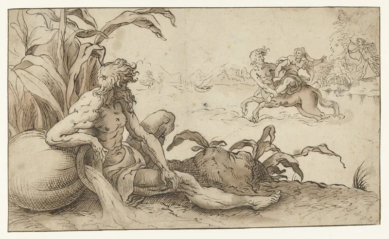 Ontvoering van Deïanira door Nessus Wall Art by anonymous - High-Resolution Digital Print