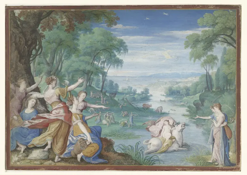 Ontvoering van Europa Wall Art by Hans Bol - High-Resolution Digital Print