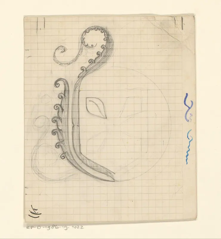 Ontwerp met het wapen van Hilversum en ornamenten Wall Art by Reinier Willem Petrus de Vries (1874-1953) - High-Resolution Digital Print