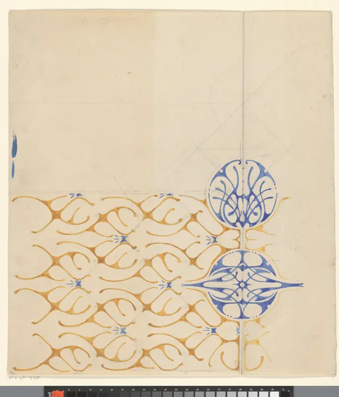 Ontwerp met sierpatroon Wall Art by Reinier Willem Petrus de Vries (1874-1953) - High-Resolution Digital Print