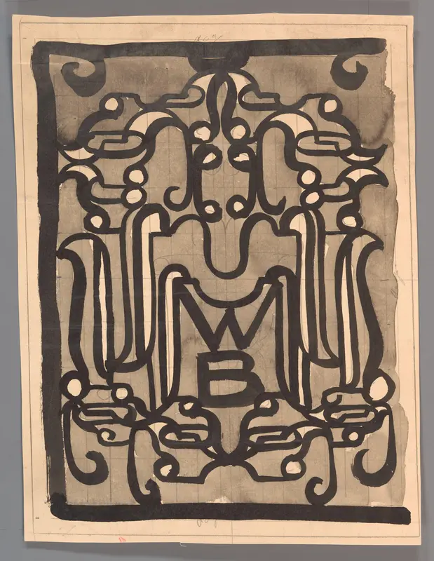 Ontwerp van een vignet (?) voor de Wereldbibliotheek Wall Art by Carel Adolph Lion Cachet - High-Resolution Digital Print