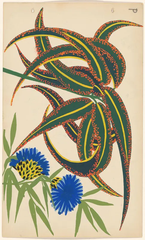 Ontwerp voor borduurwerk van bloemen Wall Art by Paul Poiret - High-Resolution Digital Print