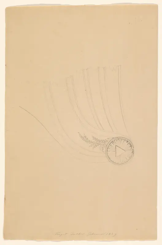 Ontwerp voor de boeg van het fregat Delta Wall Art by A.J. Schouten (1775-1849) - High-Resolution Digital Print