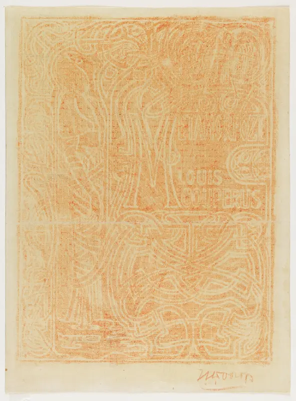 Ontwerp voor de boekband van Louis Couperus' Metamorfoze Wall Art by Jan Toorop - High-Resolution Digital Print