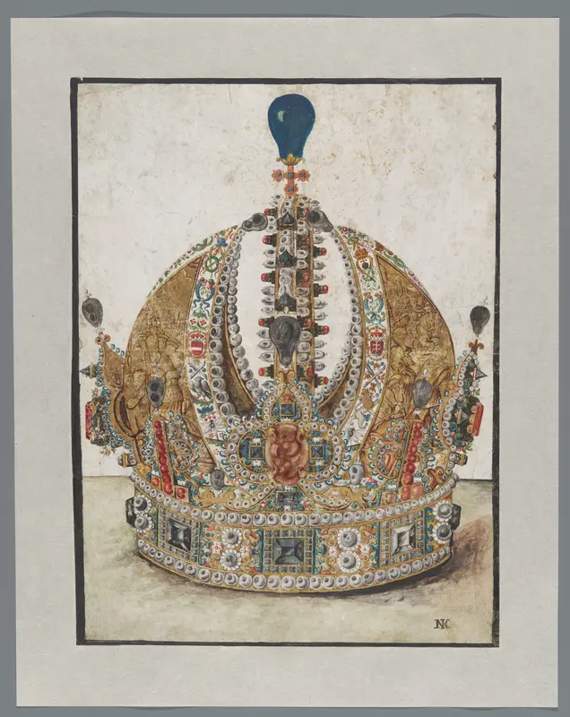 Ontwerp voor de kroon van Keizer Rudolf II Wall Art by Unknown - High-Resolution Digital Print