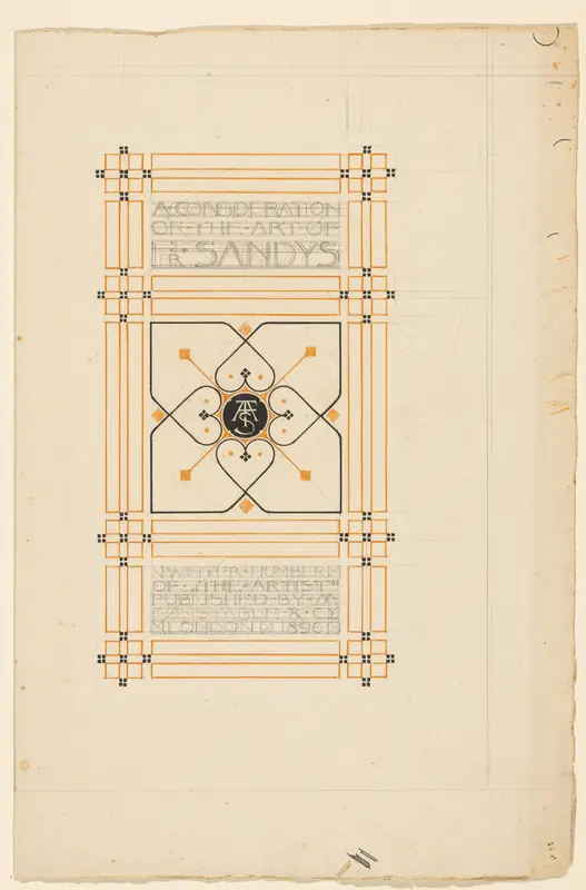 Ontwerp voor de titelpagina van het winternummer van The Artist, 1896 Wall Art by anonymous - High-Resolution Digital Print