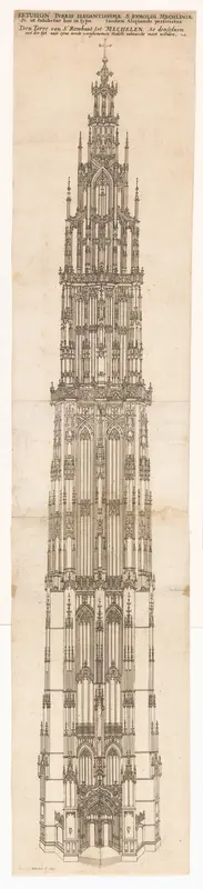 Ontwerp voor de toren van de Sint-Romboutskathedraal te Mechelen Wall Art by Unknown - High-Resolution Digital Print