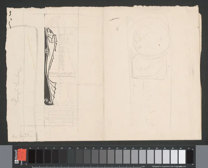 Ontwerp voor een apothekersetiket voor levertraanemulsie Wall Art by Reinier Willem Petrus de Vries (1874-1953) - High-Resolution Digital Print