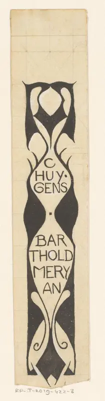 Ontwerp voor een boekrug voor: Cornélie Huygens, Barthold Meryan, 1899 Wall Art by Richard Nicolaüs Roland Holst - High-Resolution Digital Print