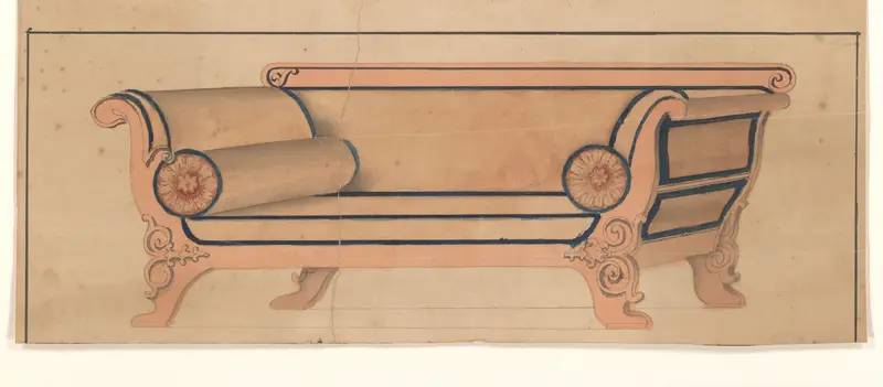 Ontwerp voor een canapé Wall Art by anonymous - High-Resolution Digital Print