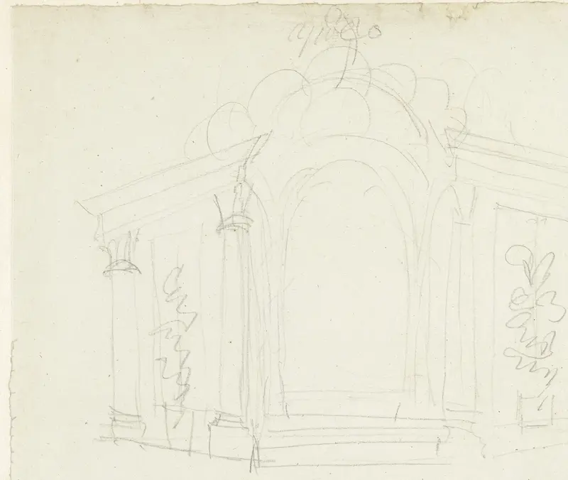 Ontwerp voor een decoratie ter gelegenheid van de Alliantie met Frankrijk, 19 juni 1795 Wall Art by Jan Bulthuis - High-Resolution Digital Print