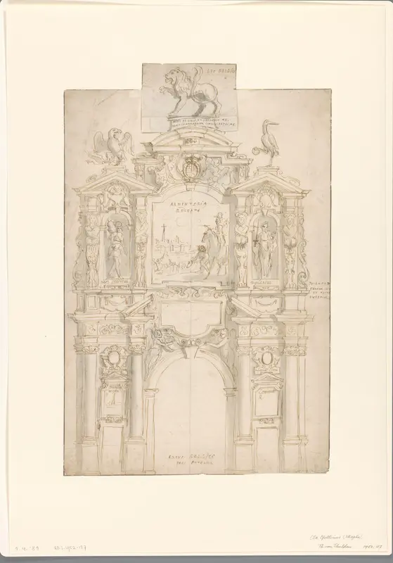 Ontwerp voor een ereboog voor aartshertog Leopold Willem Wall Art by Unknown - High-Resolution Digital Print