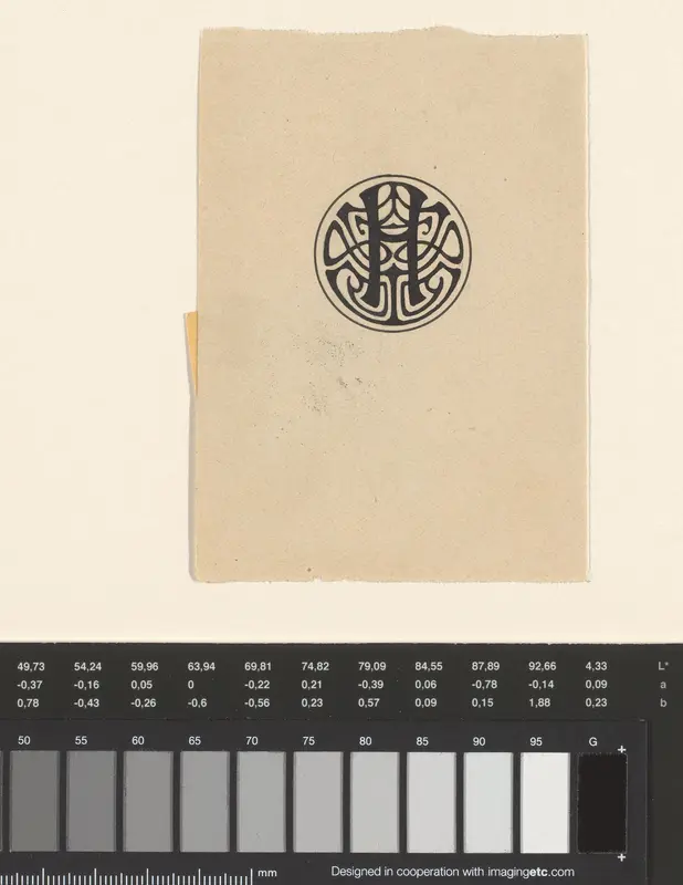 Ontwerp voor een ex libris met de letter H Wall Art by Julie de Graag - High-Resolution Digital Print