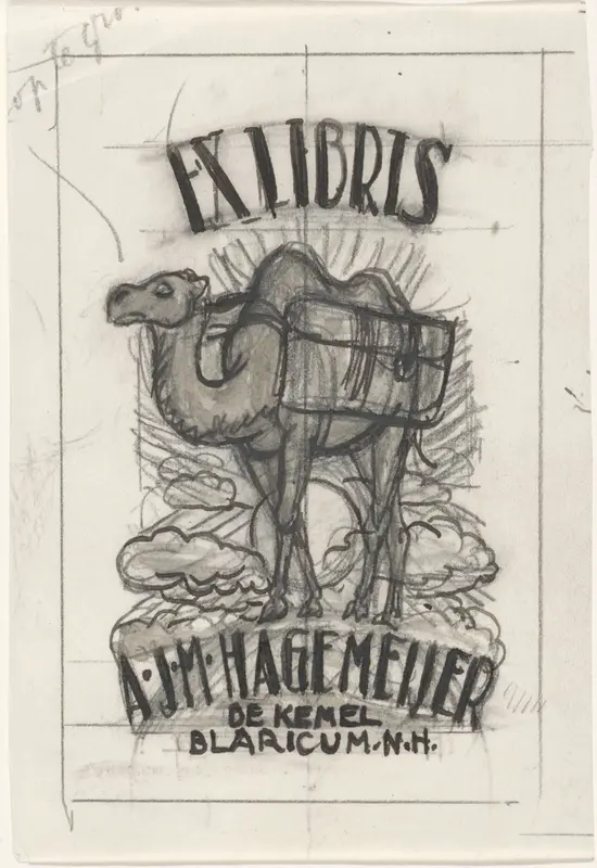 Ontwerp voor een ex libris van Antonius Johannes Maria Hagemeijer Wall Art by Leo Gestel - High-Resolution Digital Print