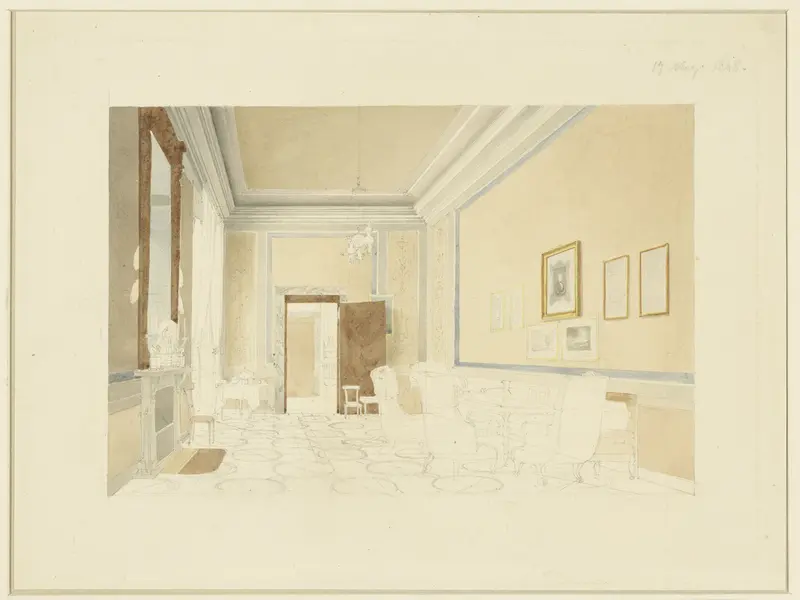 Ontwerp (?) voor een interieur Wall Art by Fritz Werner - High-Resolution Digital Print