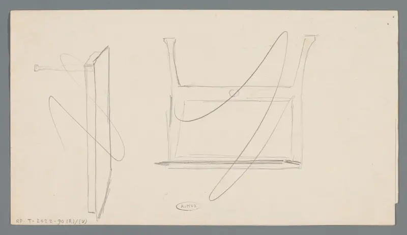 Ontwerp voor een meubel en een tafel Wall Art by Gust van de Wall Perné - High-Resolution Digital Print