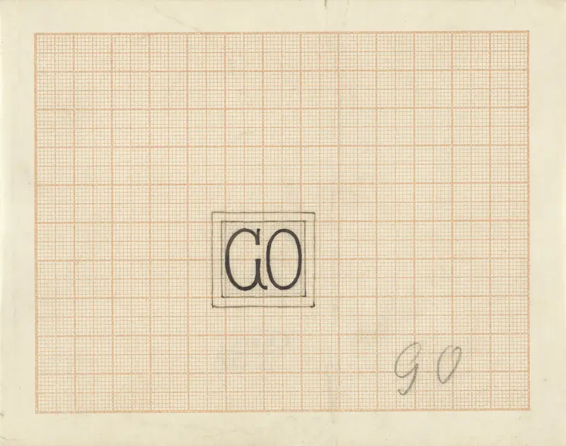 Ontwerp voor een object met de initialen G.O. Wall Art by Mathieu Lauweriks - High-Resolution Digital Print