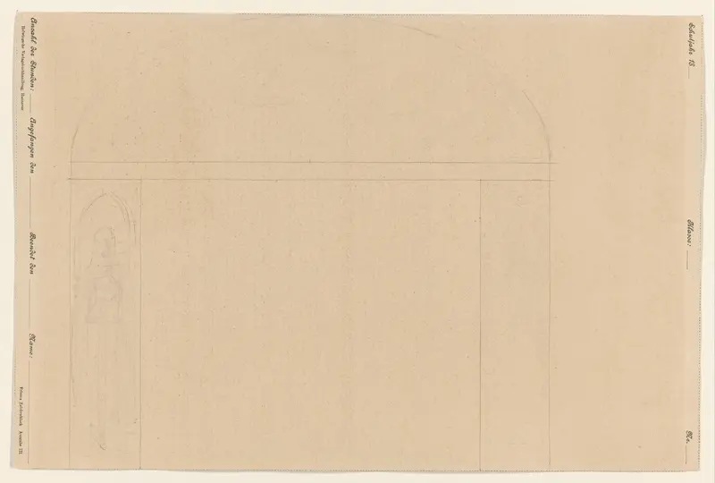 Ontwerp voor een raam voor een verzekeringsmaatschappij te Rotterdam Wall Art by Ferdinand Hart Nibbrig - High-Resolution Digital Print