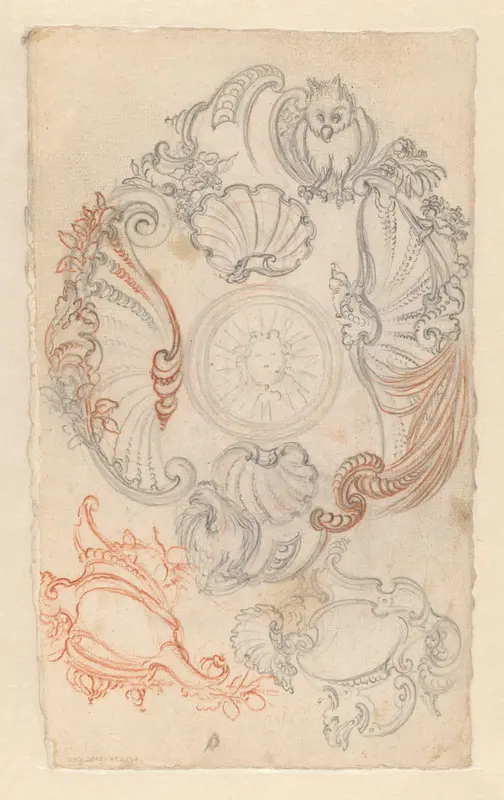 Ontwerp voor een terrine met cartouches Wall Art by Unknown - High-Resolution Digital Print