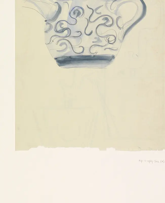 Ontwerp voor een theepot Wall Art by Carel Adolph Lion Cachet - High-Resolution Digital Print