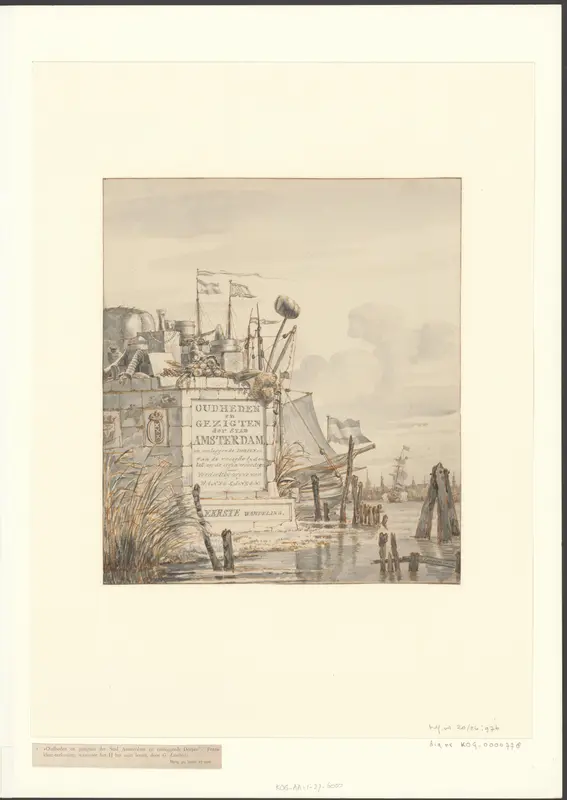 Ontwerp voor een titelpagina voor een Amsterdamse Atlas Wall Art by Unknown - High-Resolution Digital Print
