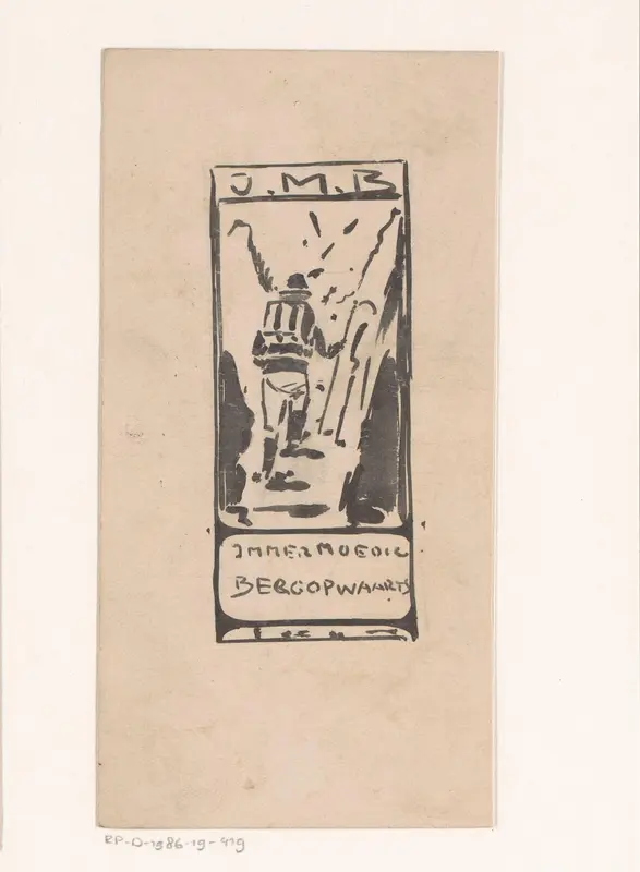 Ontwerp voor een uitgeversvignet van J.M. Bredée Wall Art by Reinier Willem Petrus de Vries (1874-1953) - High-Resolution Digital Print