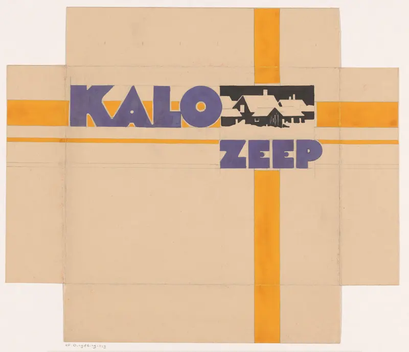 Ontwerp voor een verpakking of advertentie van Kalo zeep Wall Art by Reinier Willem Petrus de Vries (1874-1953) - High-Resolution Digital Print