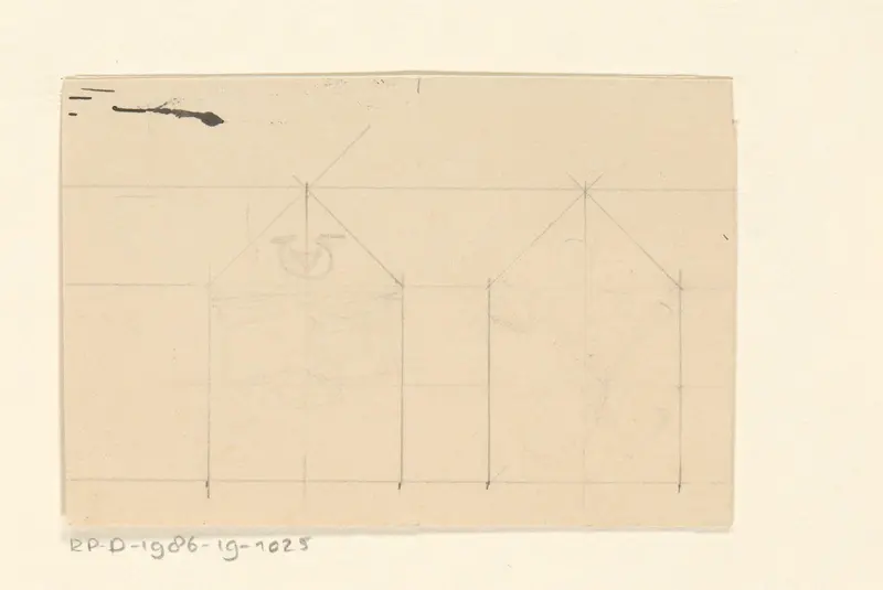 Ontwerp voor een vijfhoekig sluitvignet Wall Art by Reinier Willem Petrus de Vries (1874-1953) - High-Resolution Digital Print