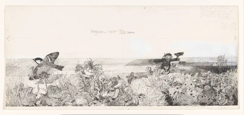 Ontwerp voor het omslag van : Karel Eykman, De verschrikkelijk verlegen vogelverschrikker Wall Art by Charles Donker - High-Resolution Digital Print