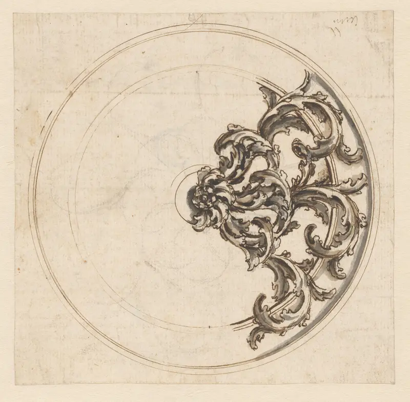 Ontwerp voor het wiel van een rijtuig Wall Art by Unknown - High-Resolution Digital Print