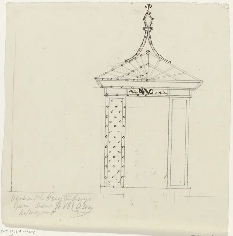 Ontwerp voor illuminatie van het West-Indische buitenhuis te Amsterdam, 1788 Wall Art by Unknown - High-Resolution Digital Print