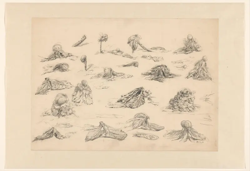 Ontwerp voor illustratie in De Amsterdammer: drie staande mannen (2 maart 1902) Wall Art by Johan Braakensiek - High-Resolution Digital Print