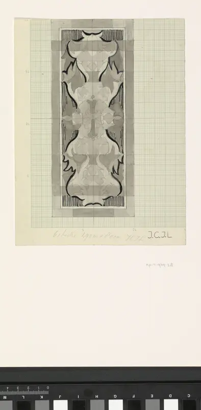 Ontwerp voor kleed met abstract patroon Wall Art by Carel Adolph Lion Cachet - High-Resolution Digital Print