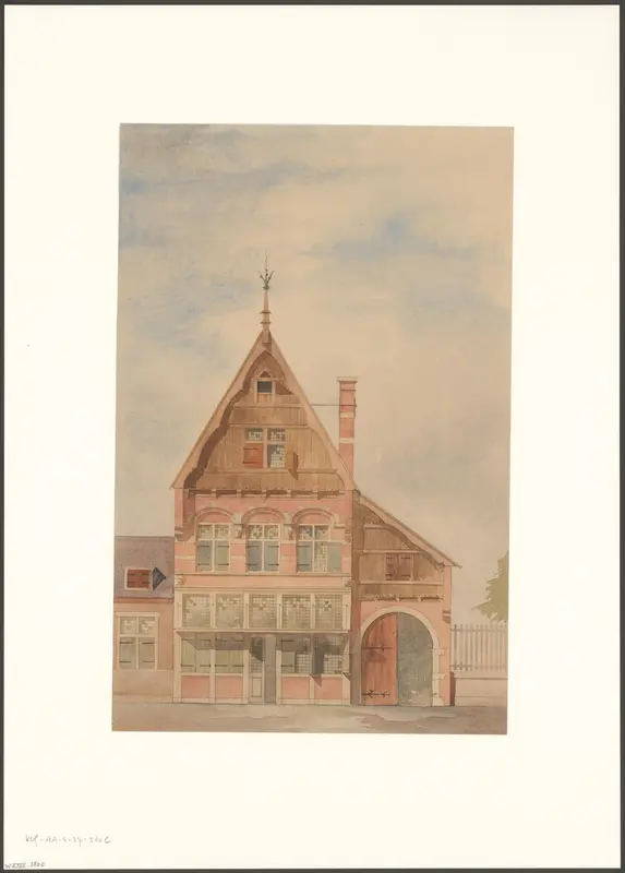 Ontwerp voor Oud Holland, onderdeel van de Wereldtentoonstelling voor het Hotel- en Reiswezen 1895 Wall Art by anonymous - High-Resolution Digital Print