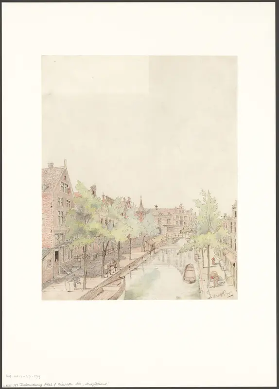 Ontwerp voor Oud Holland, onderdeel van de Wereldtentoonstelling voor het Hotel- en Reiswezen 1895 Wall Art by Unknown - High-Resolution Digital Print
