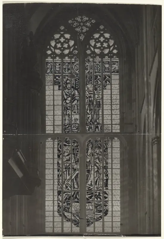 Ontwerp voor raam in het Noordertransept in de Dom te Utrecht Wall Art by Richard Nicolaüs Roland Holst - High-Resolution Digital Print