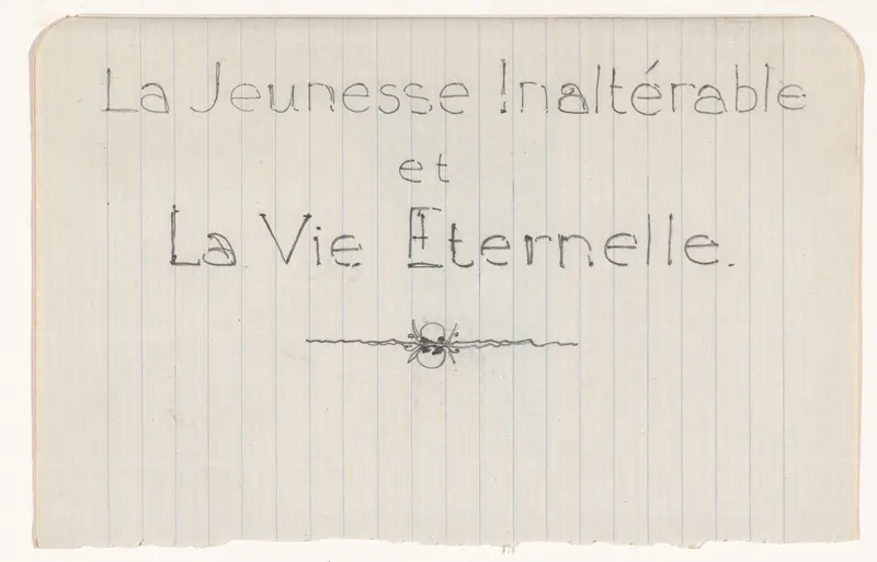 Ontwerp voor titelblad van La Jeunesse Inaltérable et La Vie Eternelle Wall Art by Gerrit Willem Dijsselhof - High-Resolution Digital Print