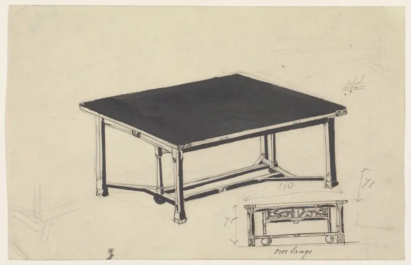 Ontwerpen voor een tafel Wall Art by Carel Adolph Lion Cachet - High-Resolution Digital Print