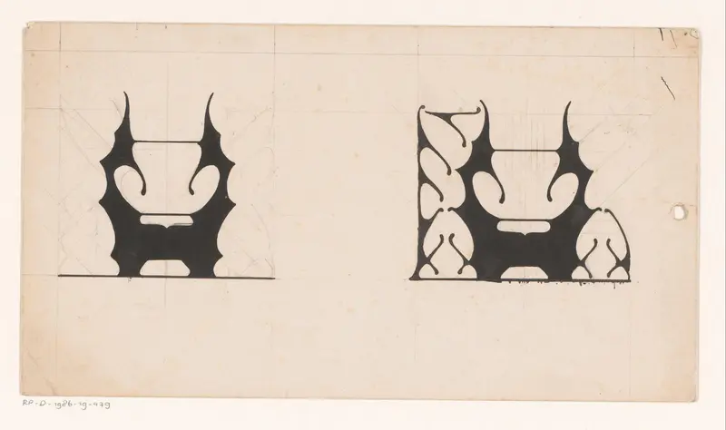 Ontwerpen voor een titelhoofd Wall Art by Reinier Willem Petrus de Vries (1874-1953) - High-Resolution Digital Print