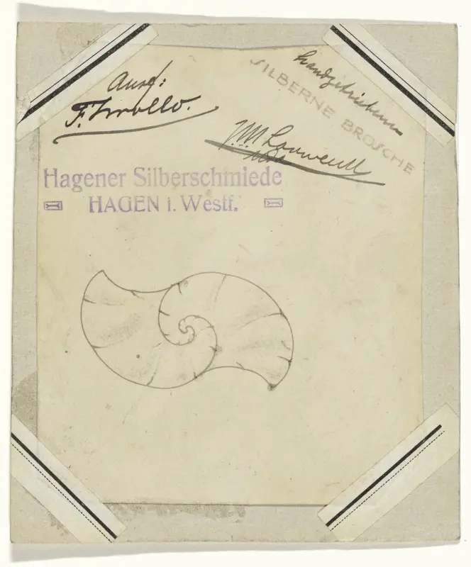 Ontwerpen voor een zilveren broche Wall Art by Mathieu Lauweriks - High-Resolution Digital Print