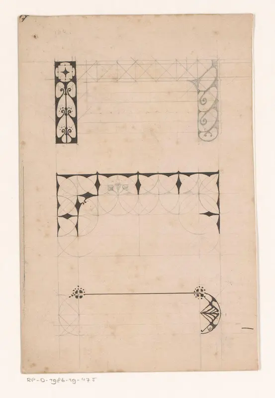 Ontwerpen voor kaders Wall Art by Reinier Willem Petrus de Vries (1874-1953) - High-Resolution Digital Print