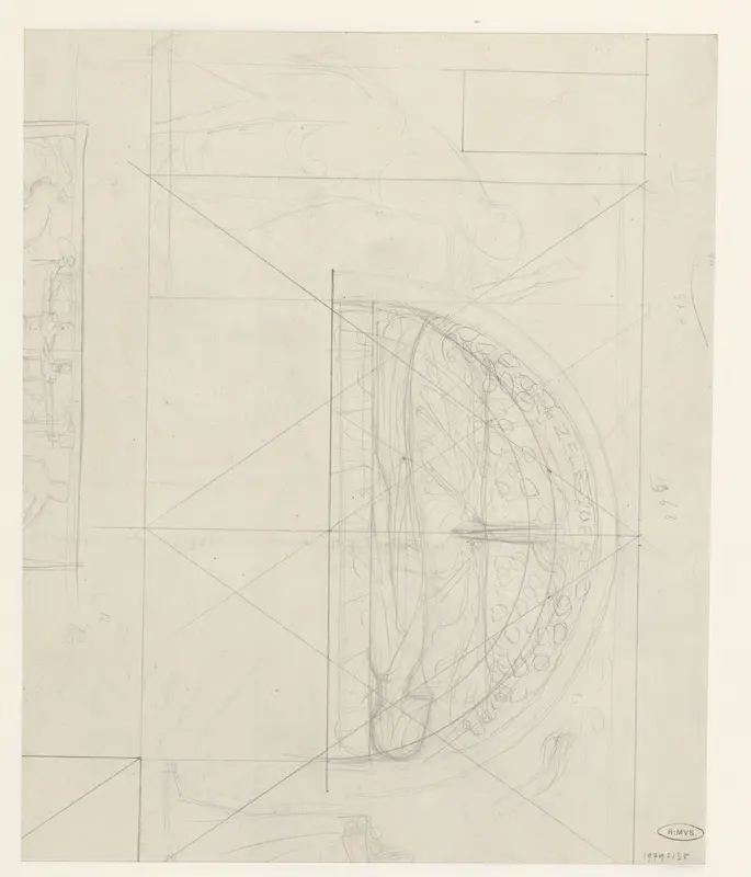 Ontwerpschetsen Wall Art by Richard Nicolaüs Roland Holst - High-Resolution Digital Print