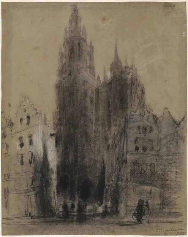 Onze-Lieve-Vrouwekathedraal van Antwerpen Wall Art by Johannes Bosboom - High-Resolution Digital Print