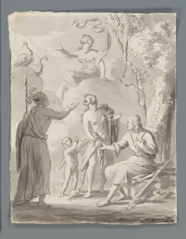 Oordeel van Paris Wall Art by Matthijs Balen (1684-1766) - High-Resolution Digital Print